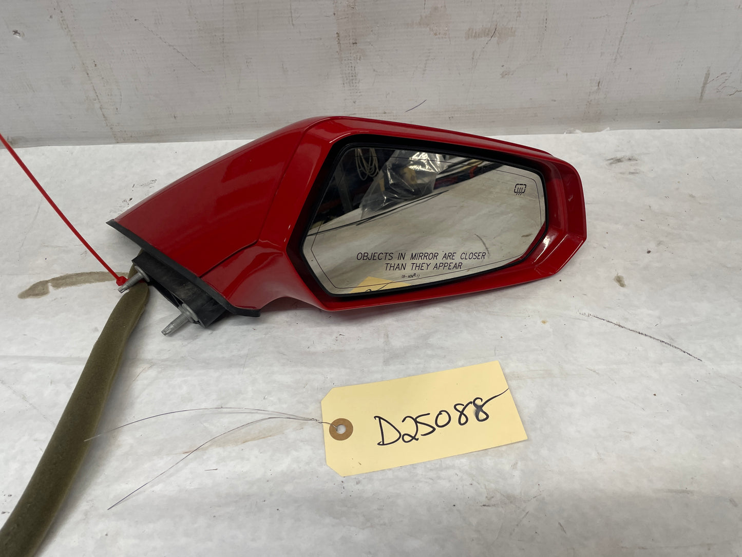 2013 Chevy Camaro ZL1 RH Passenger Exterior Heated Mirror Red OEM - Day's Parts Yard