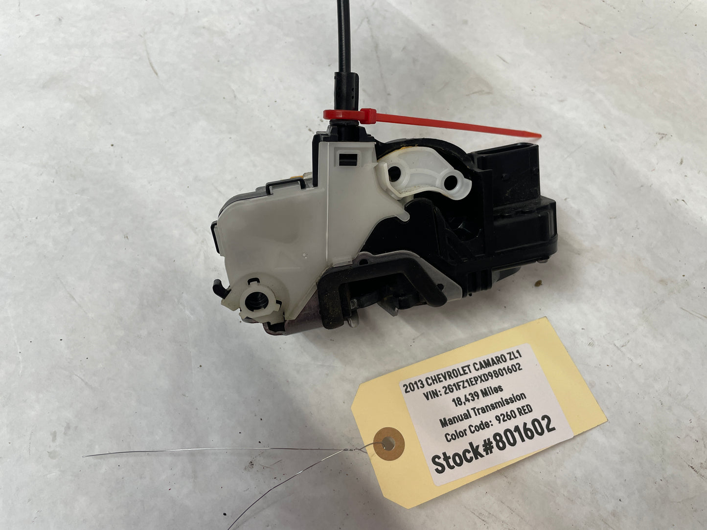 2013 Chevy Camaro ZL1 RH Passenger Door Lock Latch Actuator OEM - Day's Parts Yard
