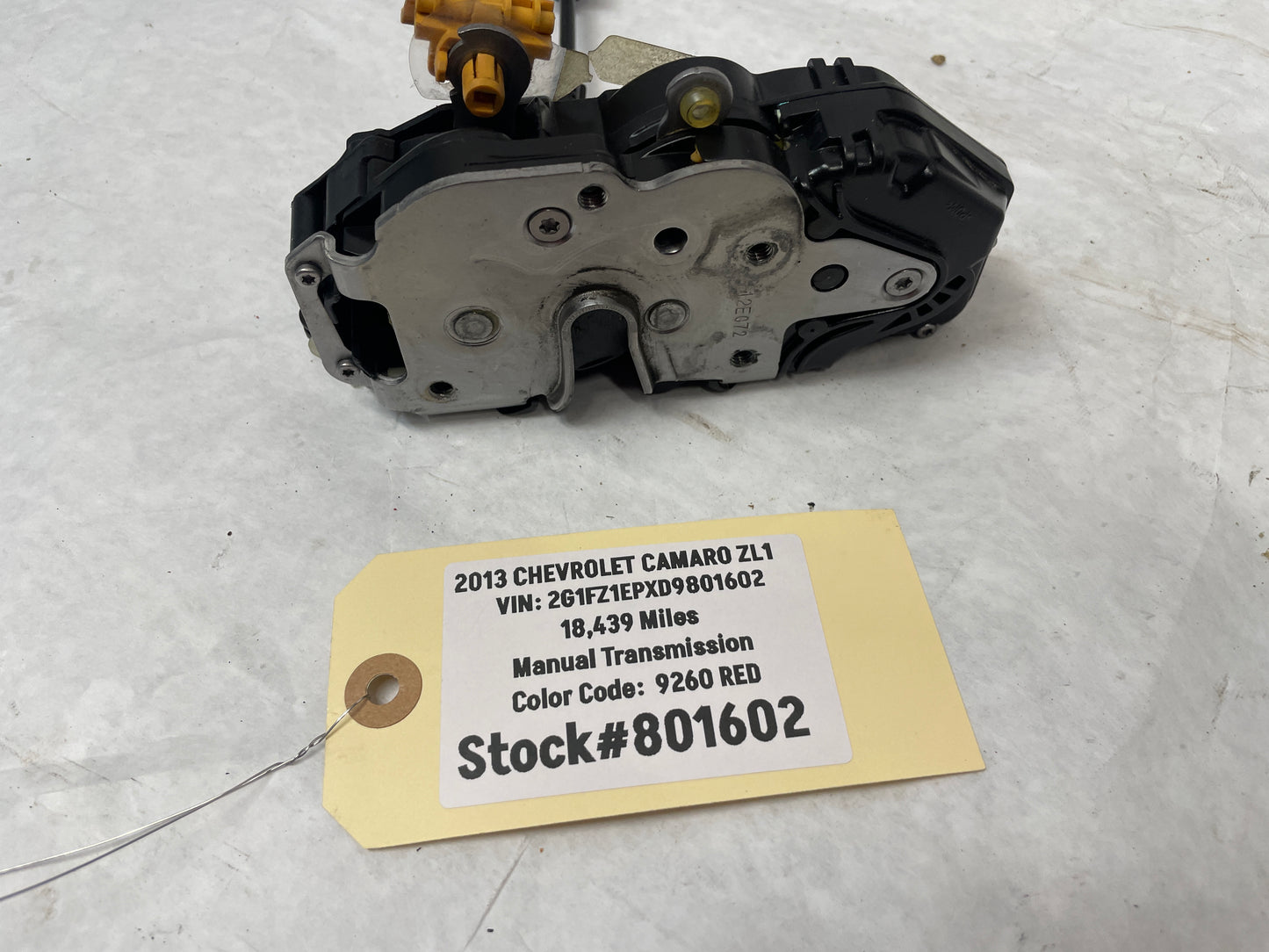2013 Chevy Camaro ZL1 LH Driver Door Lock Latch Actuator OEM - Day's Parts Yard