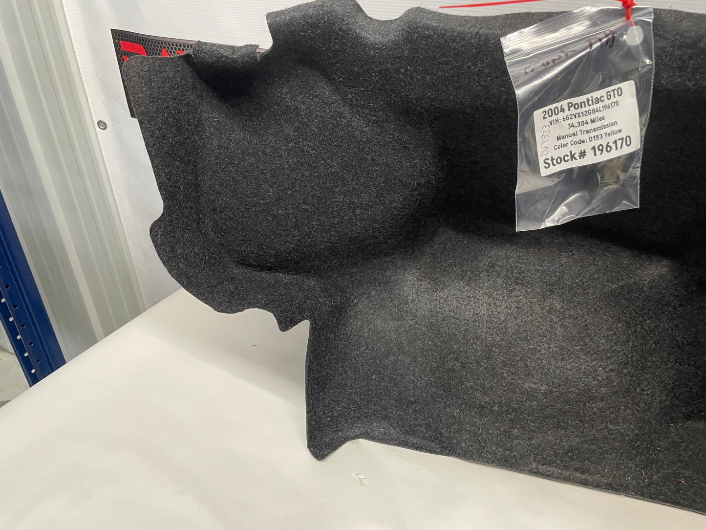 2004 Pontiac GTO RH & LH Trunk Cargo Trim Side Carpet Liners OEM - Day's Parts Yard
