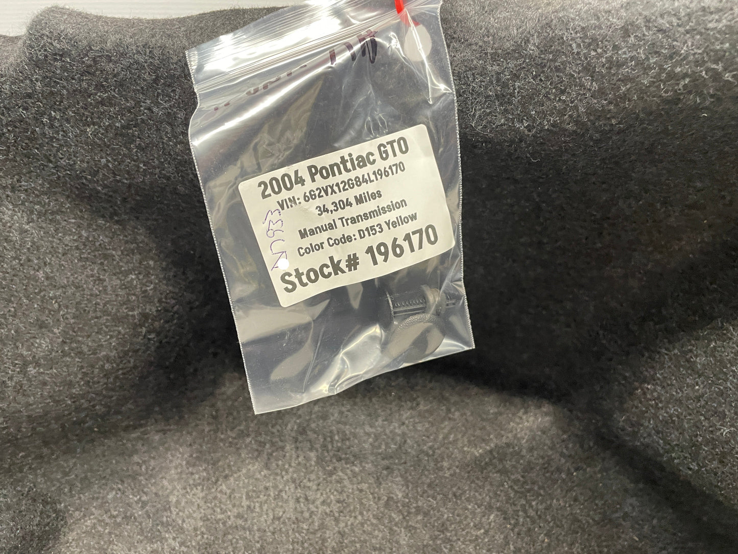 2004 Pontiac GTO RH & LH Trunk Cargo Trim Side Carpet Liners OEM - Day's Parts Yard