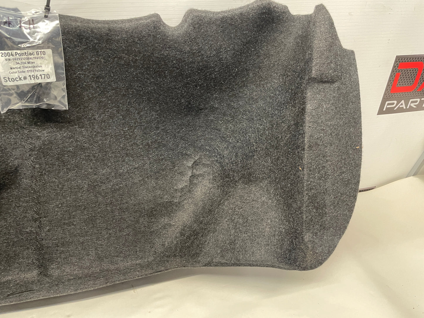 2004 Pontiac GTO RH & LH Trunk Cargo Trim Side Carpet Liners OEM - Day's Parts Yard