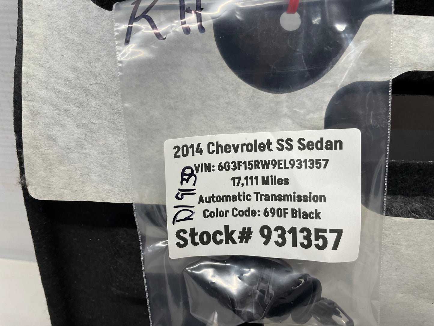 2014 Chevy SS Sedan Lower Dash Trim Insulator Panel OEM - Day's Parts Yard