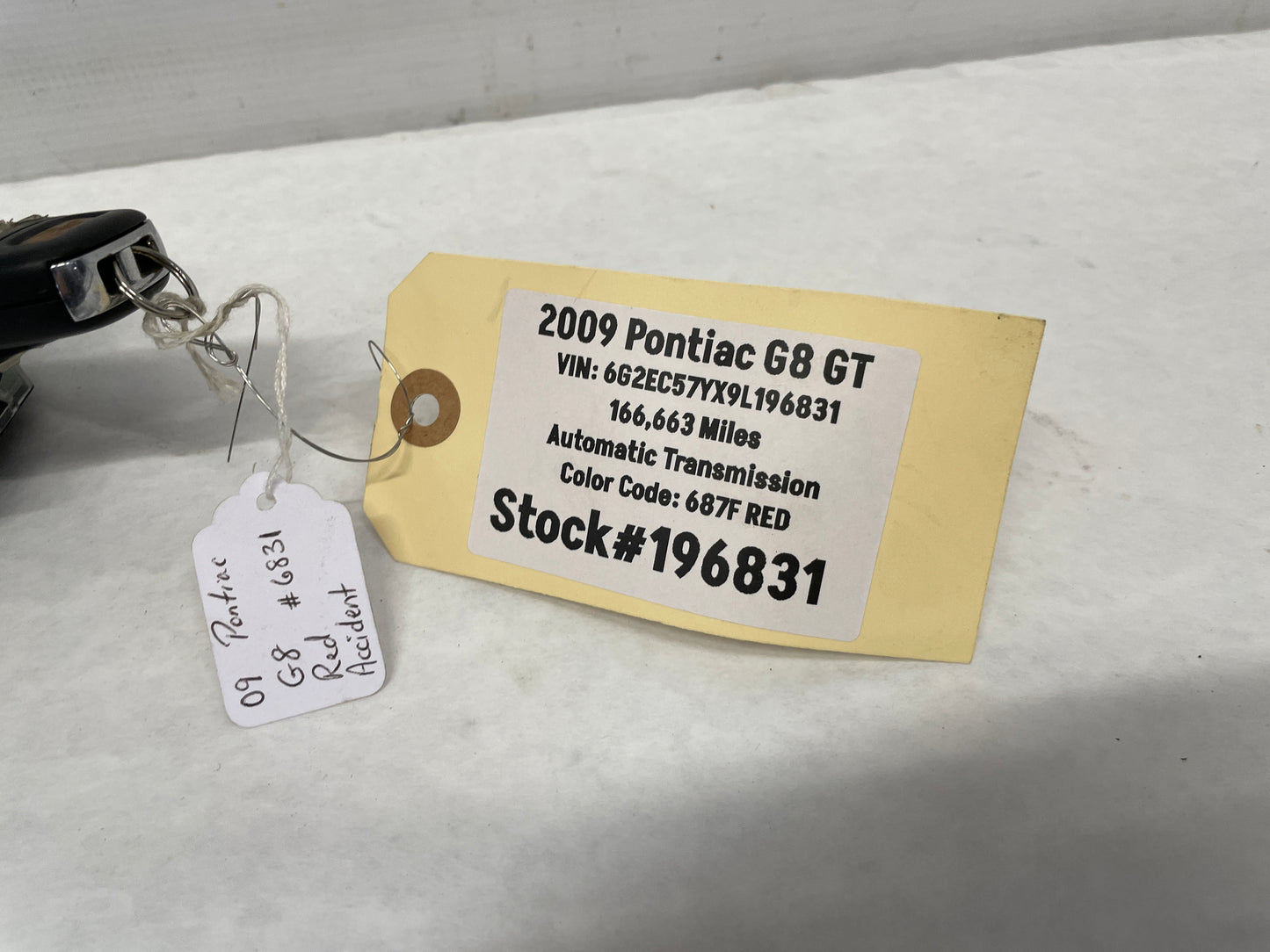 2009 Pontiac G8 GT Steering Column Ignition w/ Key & Wiper Controls Arm OEM