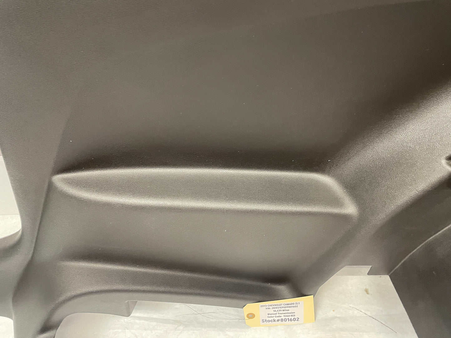 2013 Chevy Camaro ZL1 RH Passenger Rear Interior Quarter Door Trim Panel OEM - Day's Parts Yard