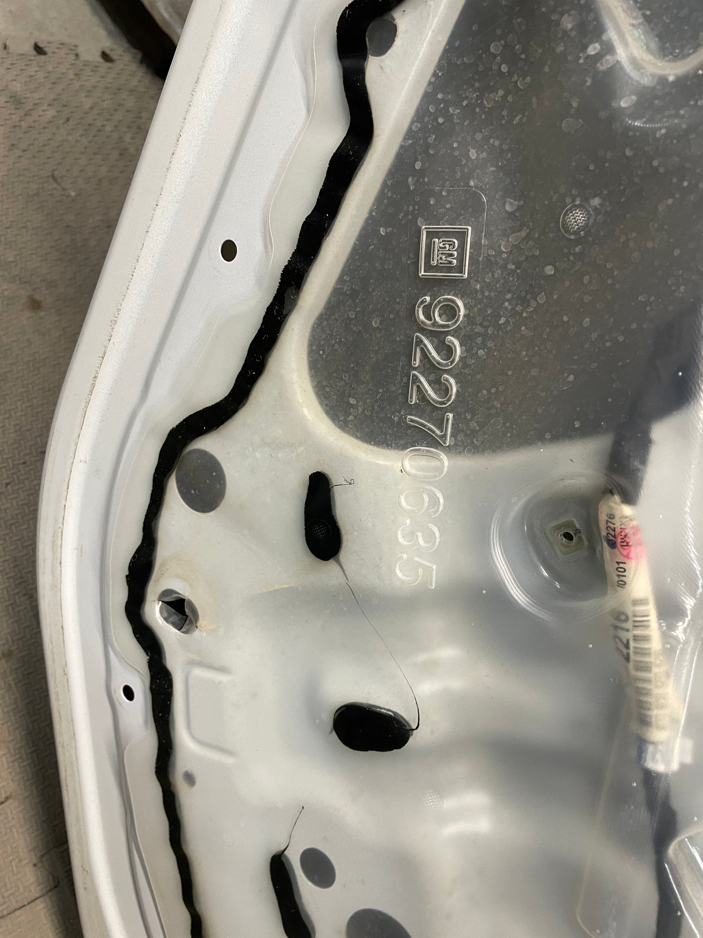 2014 Chevy Caprice PPV LH Driver Rear Exterior Door White OEM - Day's Parts Yard