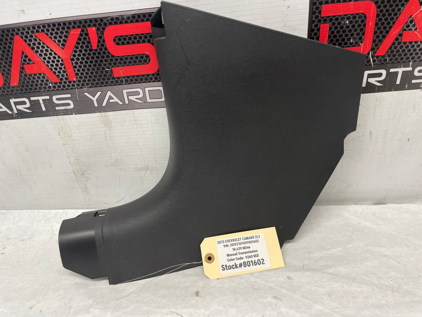 2013 Chevy Camaro ZL1 LH Driver Kick Plate OEM - Day's Parts Yard