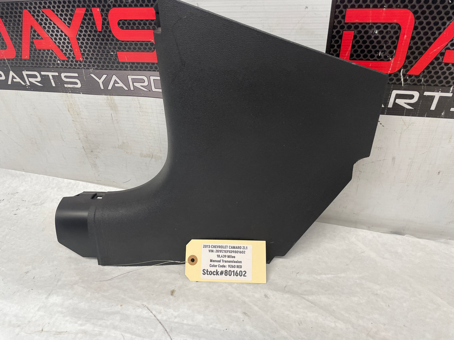 2013 Chevy Camaro ZL1 LH Driver Kick Plate OEM - Day's Parts Yard