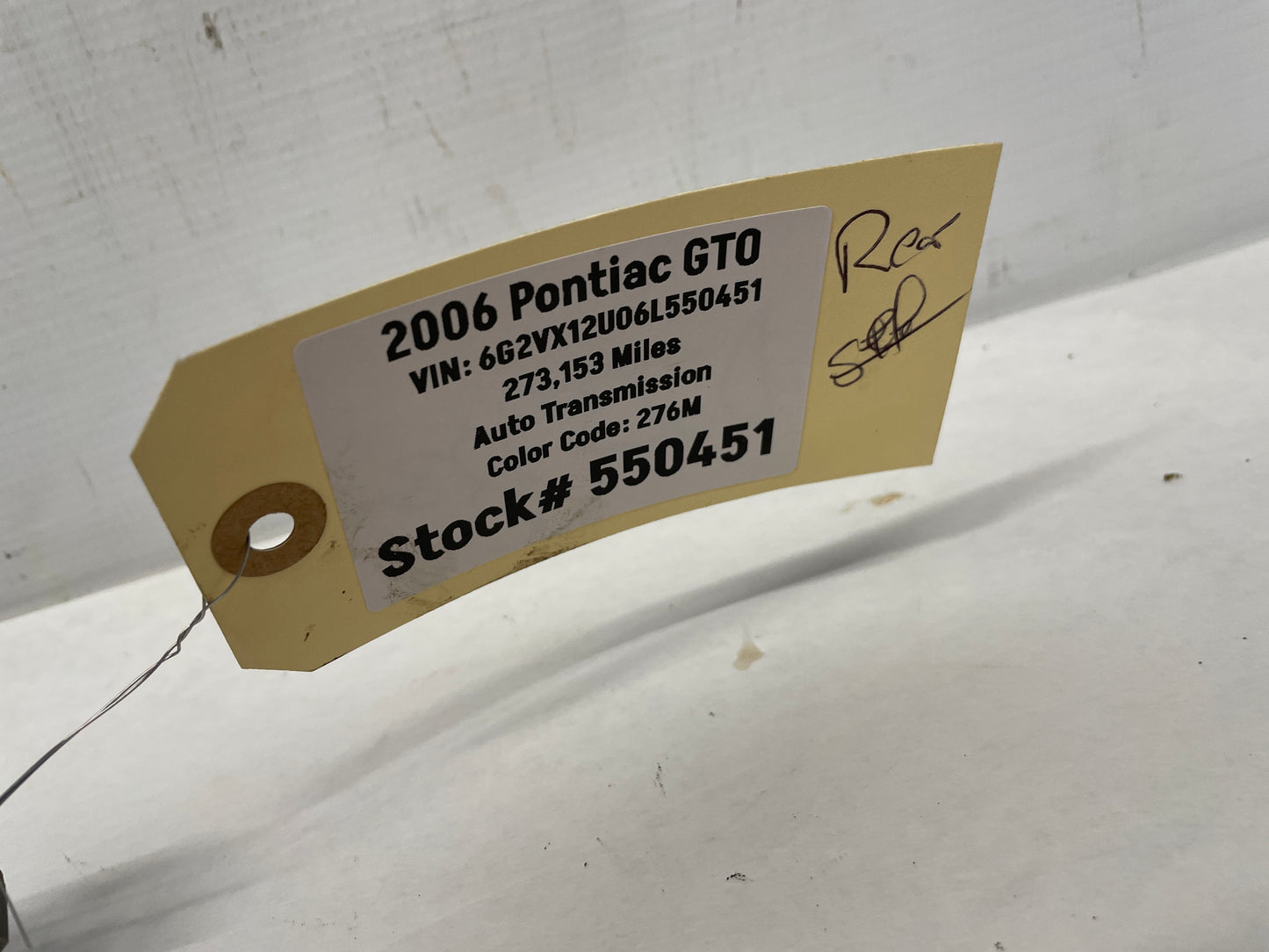 2006 Pontiac GTO Rear Bumper Brackets Guides Set OEM - Day's Parts Yard