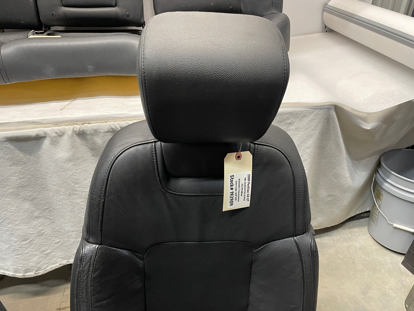 2009 Pontiac G8 GT Seats Fronts and Rears Black Leather OEM - Day's Parts Yard