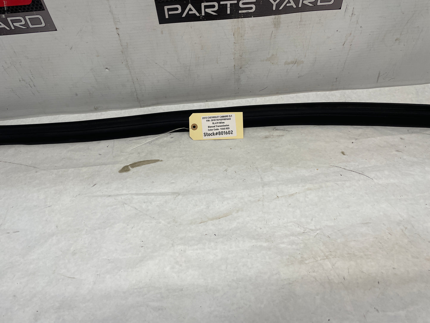 2013 Chevy Camaro ZL1 LH Driver Door Weather Strip Seal OEM - Day's Parts Yard