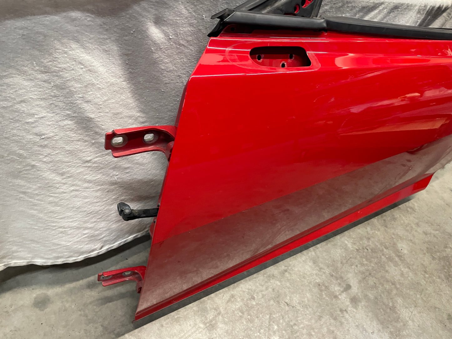 2013 Chevy Camaro ZL LH Driver Front Exterior Door Red OEM - Day's Parts Yard
