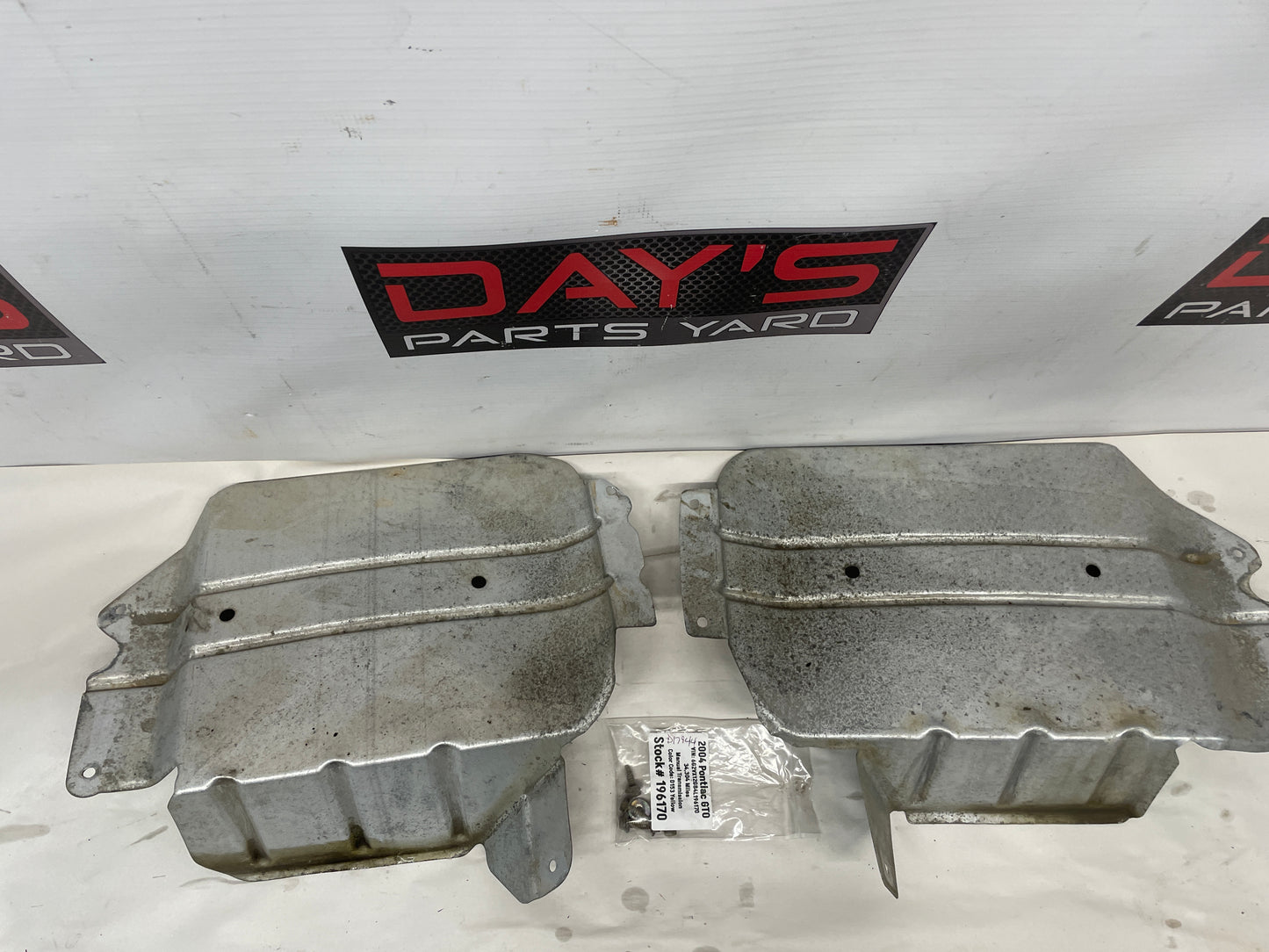2004 Pontiac GTO RH & LH Exhaust Heat Shields OEM - Day's Parts Yard