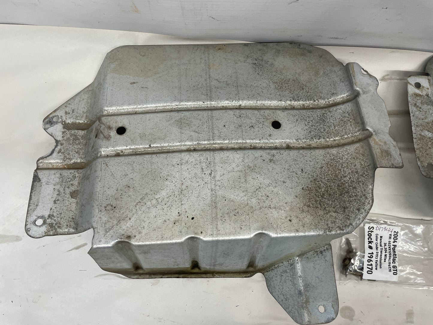 2004 Pontiac GTO RH & LH Exhaust Heat Shields OEM - Day's Parts Yard