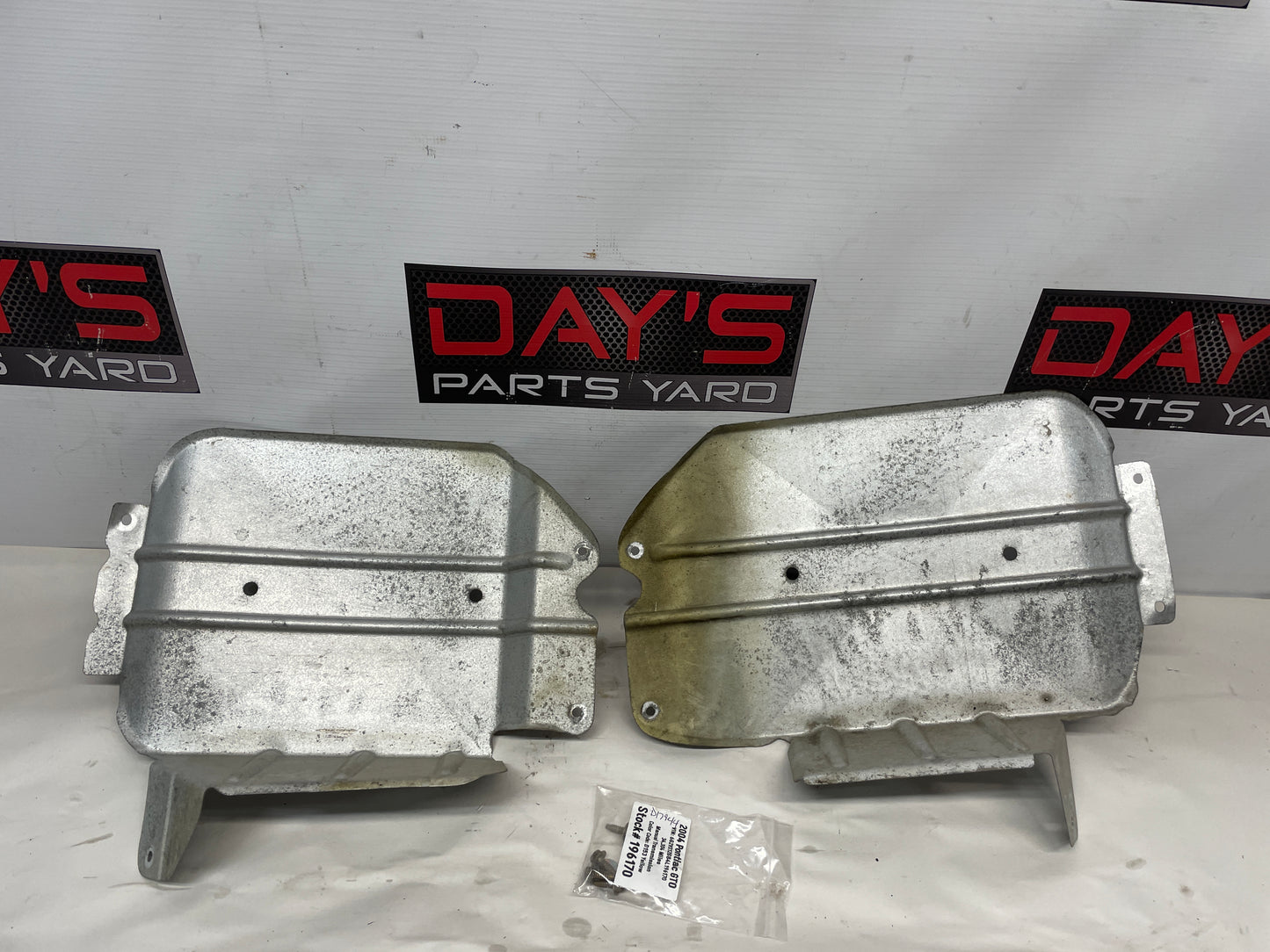 2004 Pontiac GTO RH & LH Exhaust Heat Shields OEM - Day's Parts Yard
