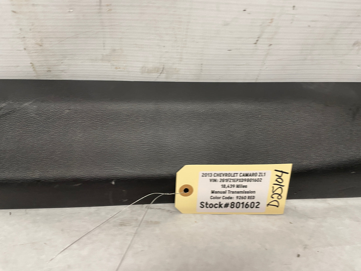 2013 Chevy Camaro ZL1 RH Passenger Door Seal Scuff Plate OEM - Day's Parts Yard