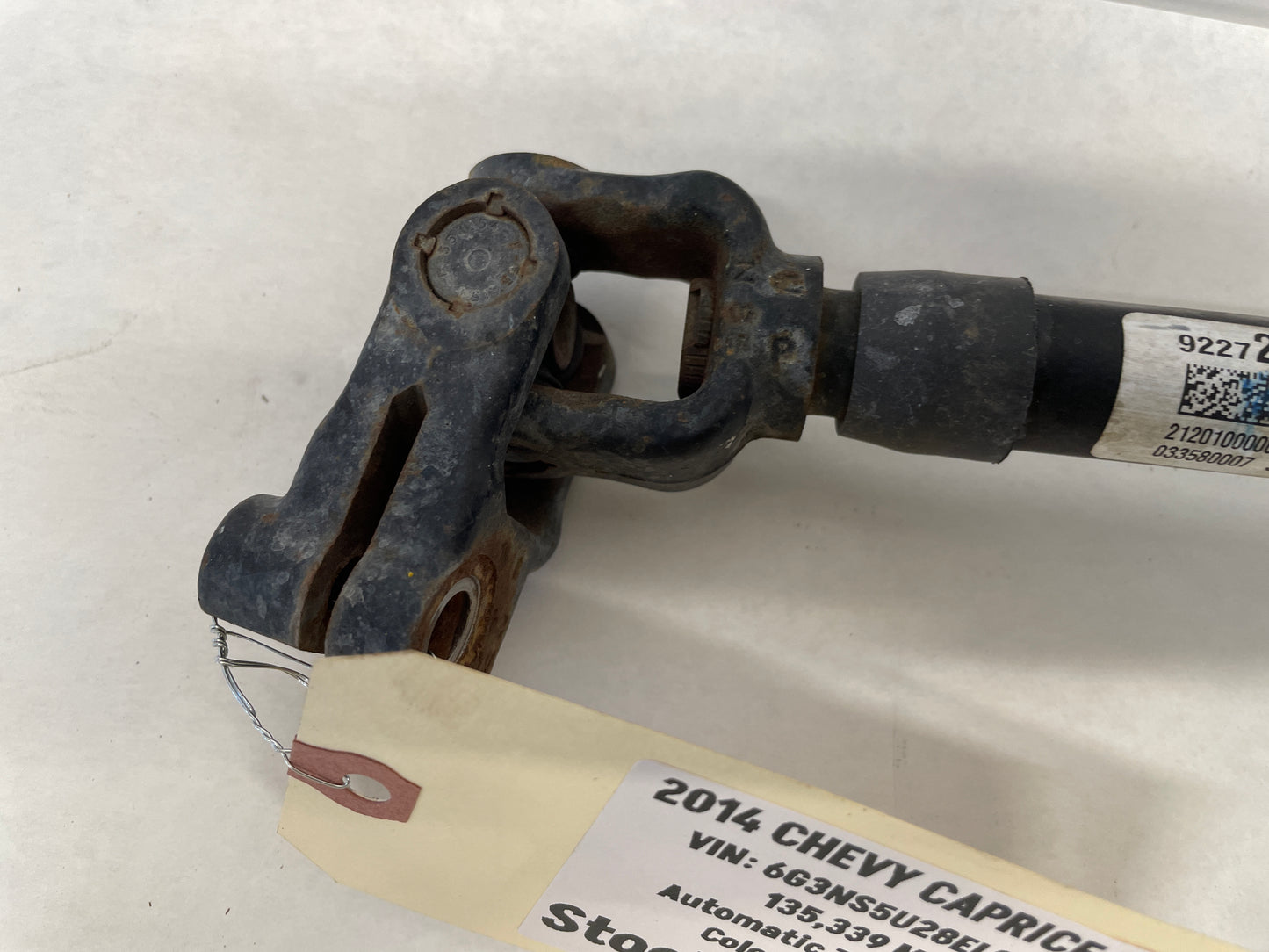 2014 Chevy Caprice PPV Steering Column Prop Shaft OEM - Day's Parts Yard