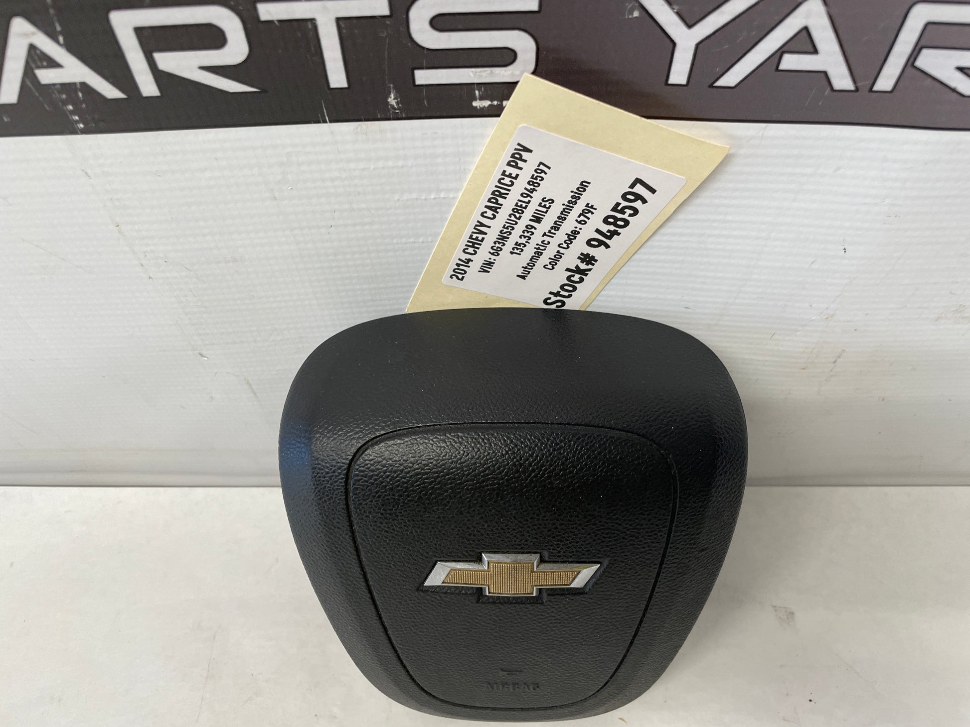 2014 Chevy Caprice PPV Steering Wheel Air Bag OEM - Day's Parts Yard
