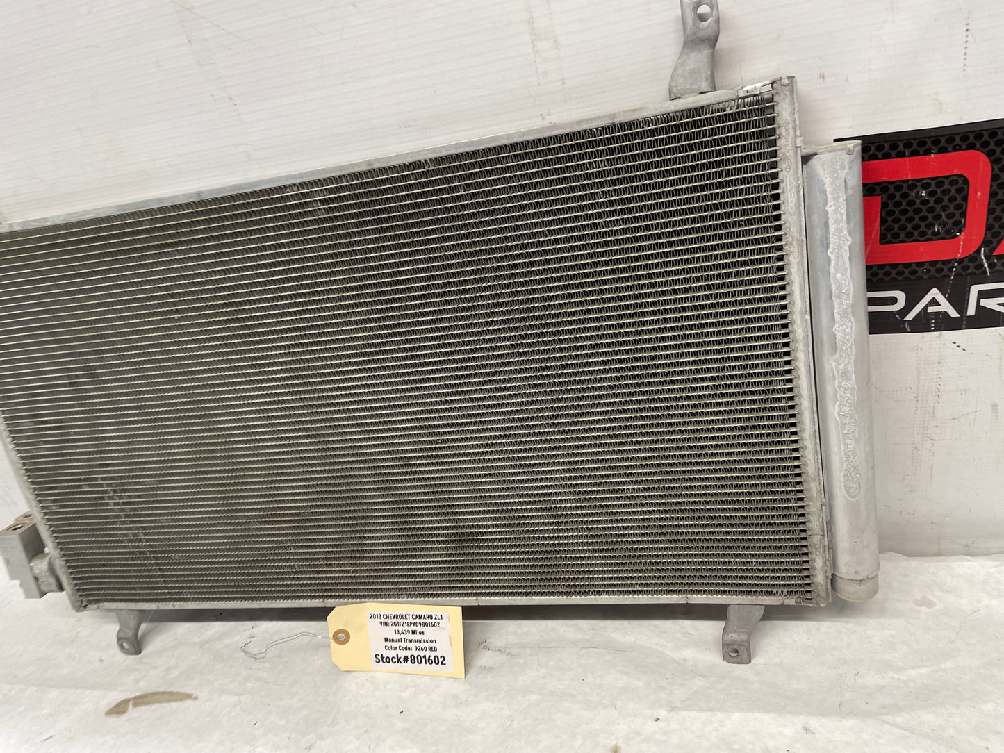 2013 Chevy Camaro ZL1 AC A/C Air Conditioner Condenser OEM - Day's Parts Yard