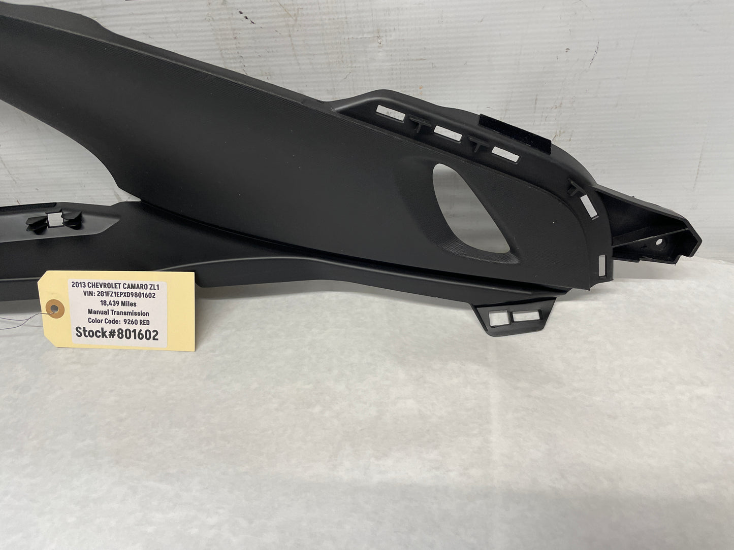 2013 Chevy Camaro ZL1 RH Passenger Rear Quarter Window Trim Cover Panel OEM - Day's Parts Yard