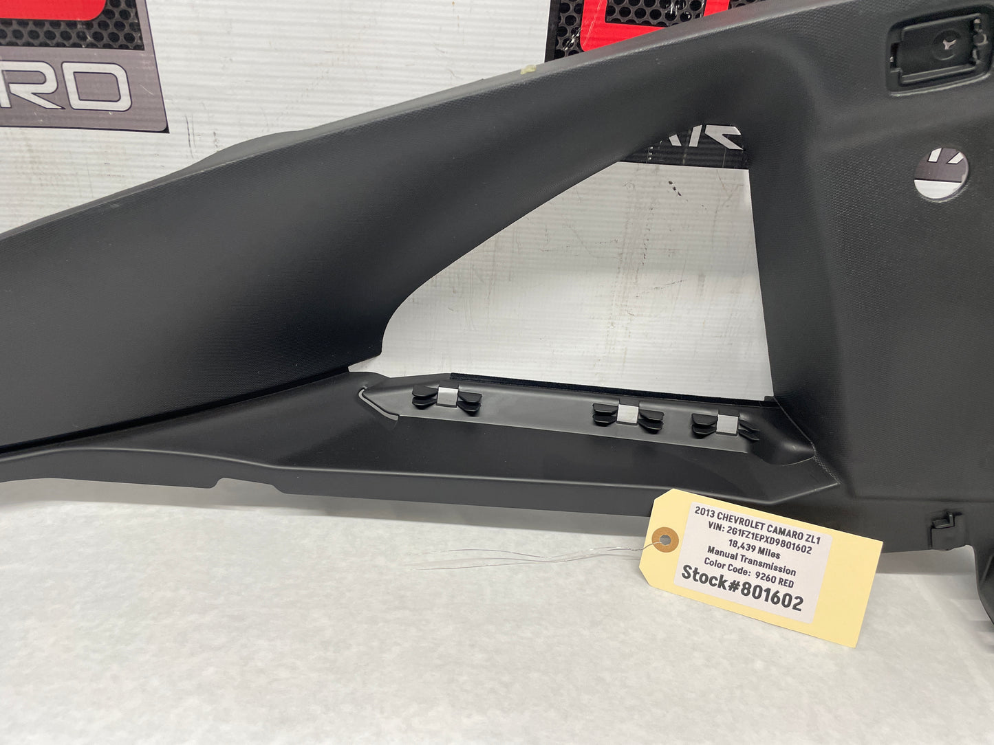 2013 Chevy Camaro ZL1 LH Driver Rear Quarter Window Trim Cover Panel OEM - Day's Parts Yard