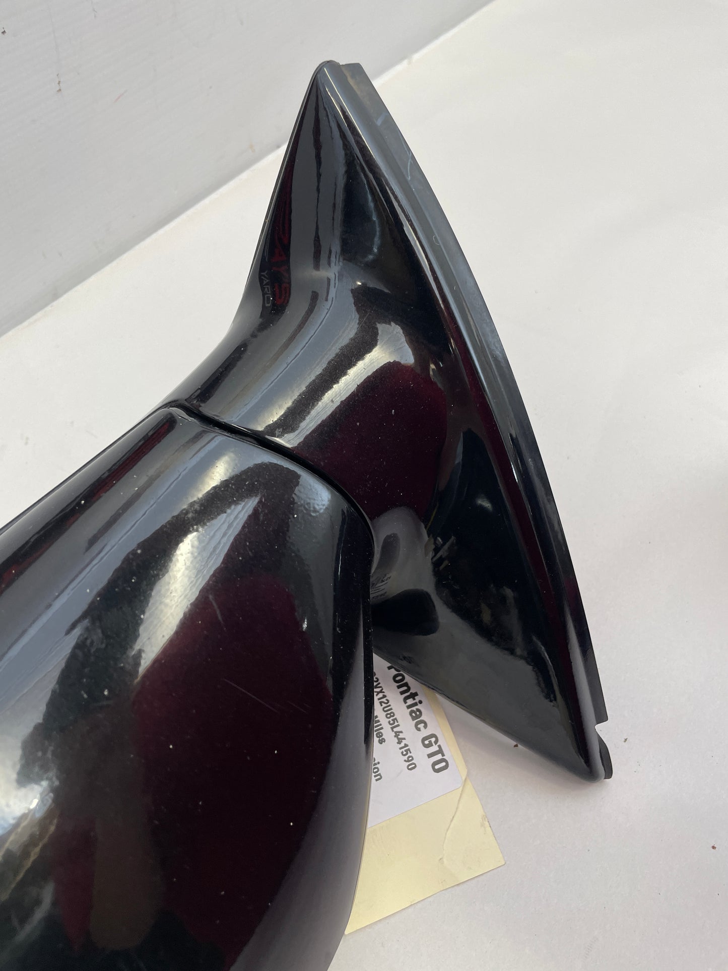 2005 Pontiac GTO LH Driver Exterior Side Mirror Black 92209466 OEM - Day's Parts Yard