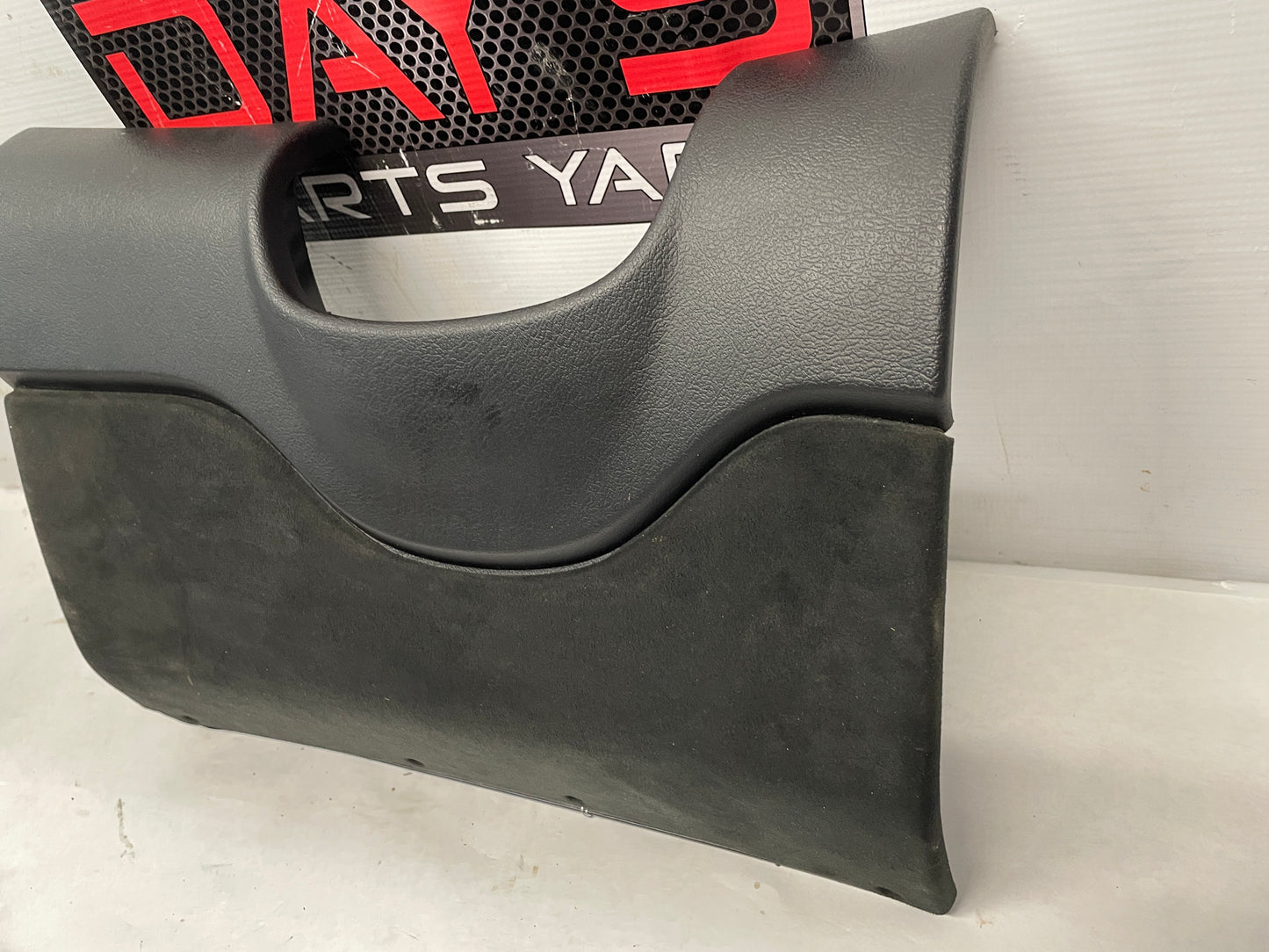 2006 Pontiac GTO Black Suede Interior Knee Bolster Fuse Box Block Cover OEM - Day's Parts Yard