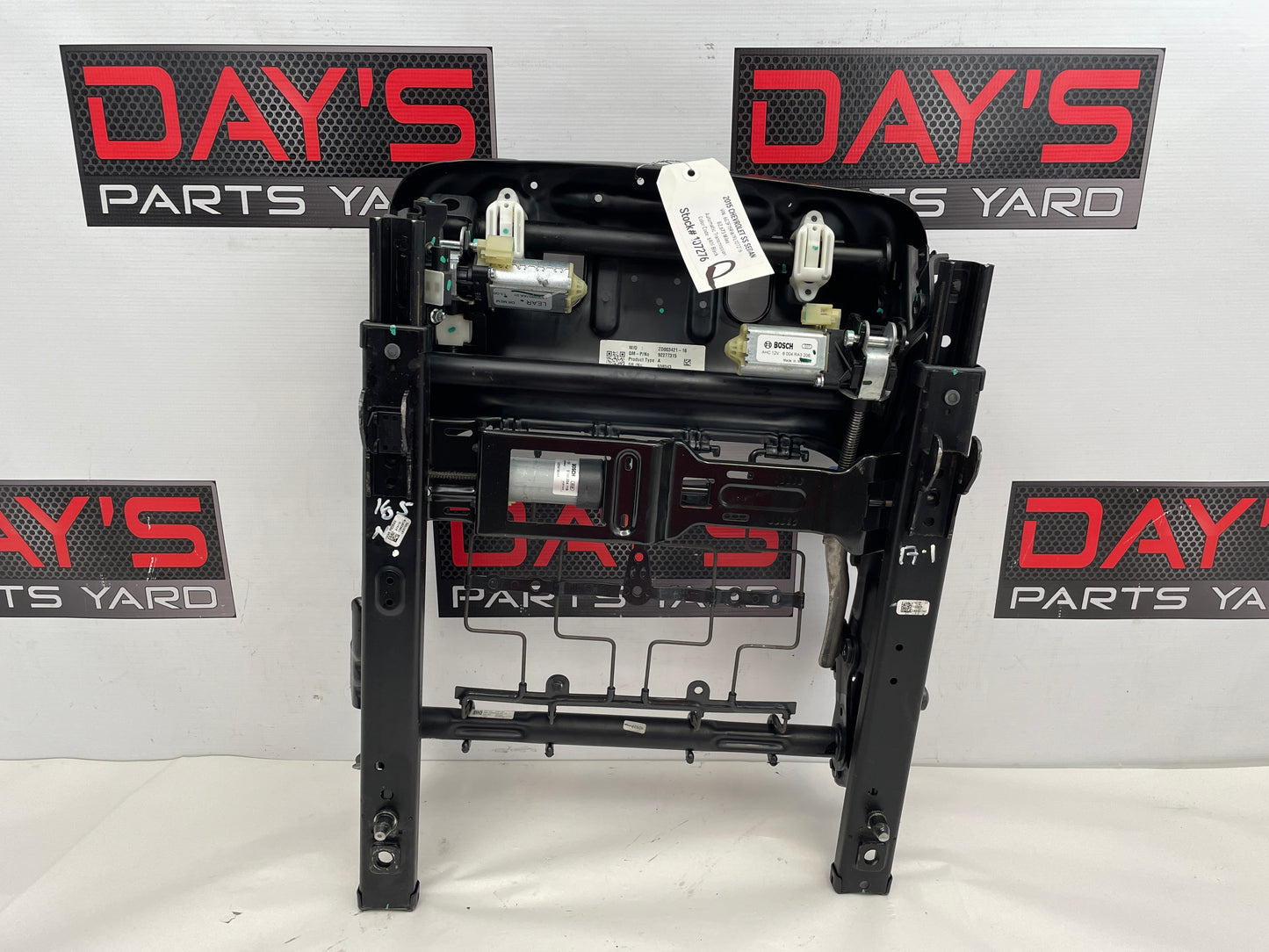2015 Chevy SS Sedan Front LH Driver Seat Frame Assembly OEM - Day's Parts Yard