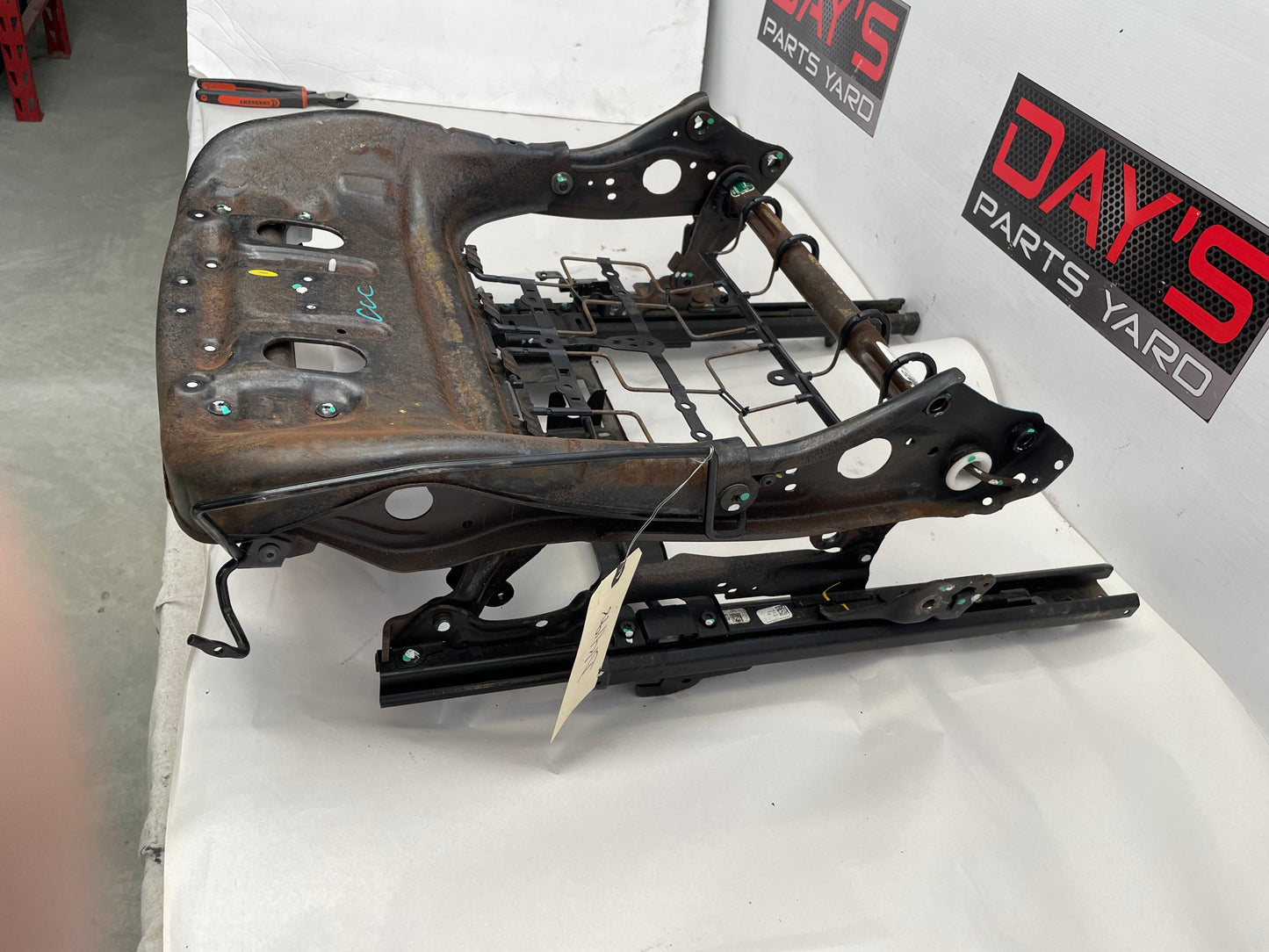 2014 Chevy SS Sedan Front LH Driver Lower Seat Frame Assembly OEM - Day's Parts Yard