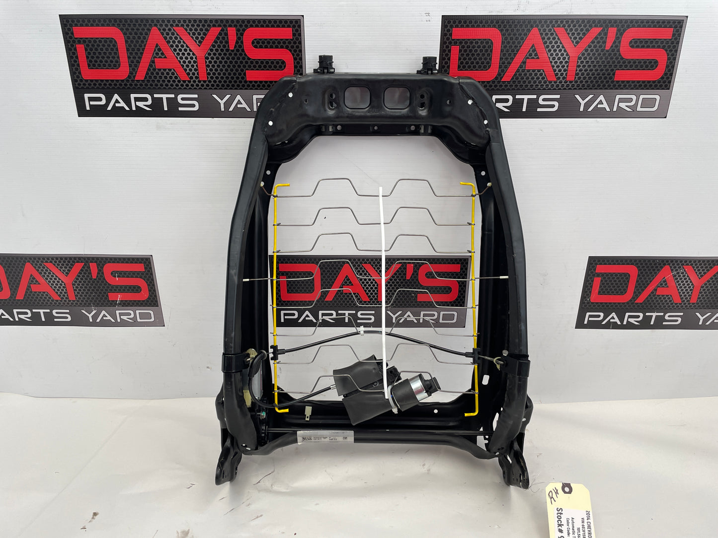 2014 Chevy SS Sedan RH Passenger Front Seat Back Frame Assembly OEM - Day's Parts Yard