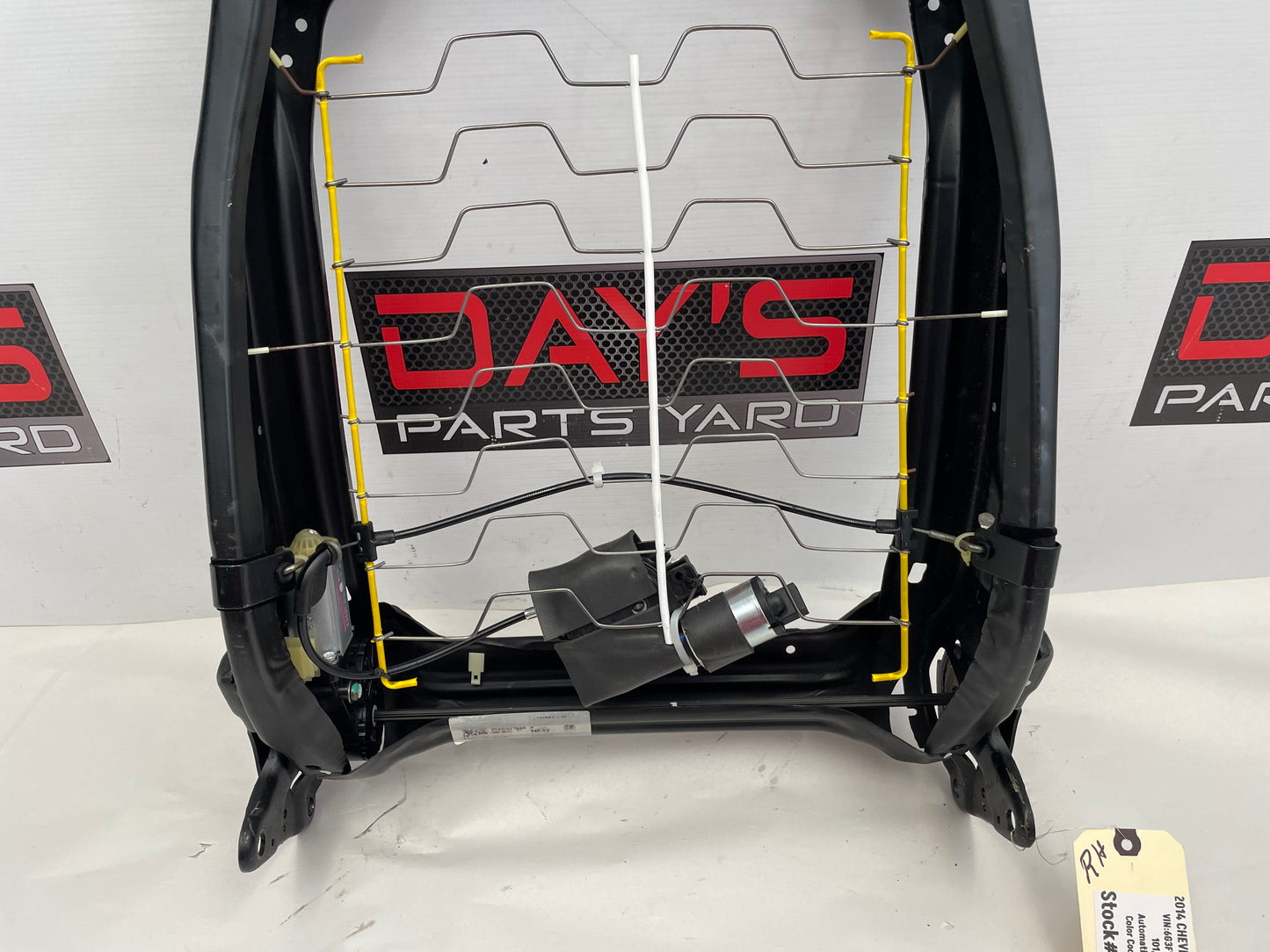 2014 Chevy SS Sedan RH Passenger Front Seat Back Frame Assembly OEM - Day's Parts Yard