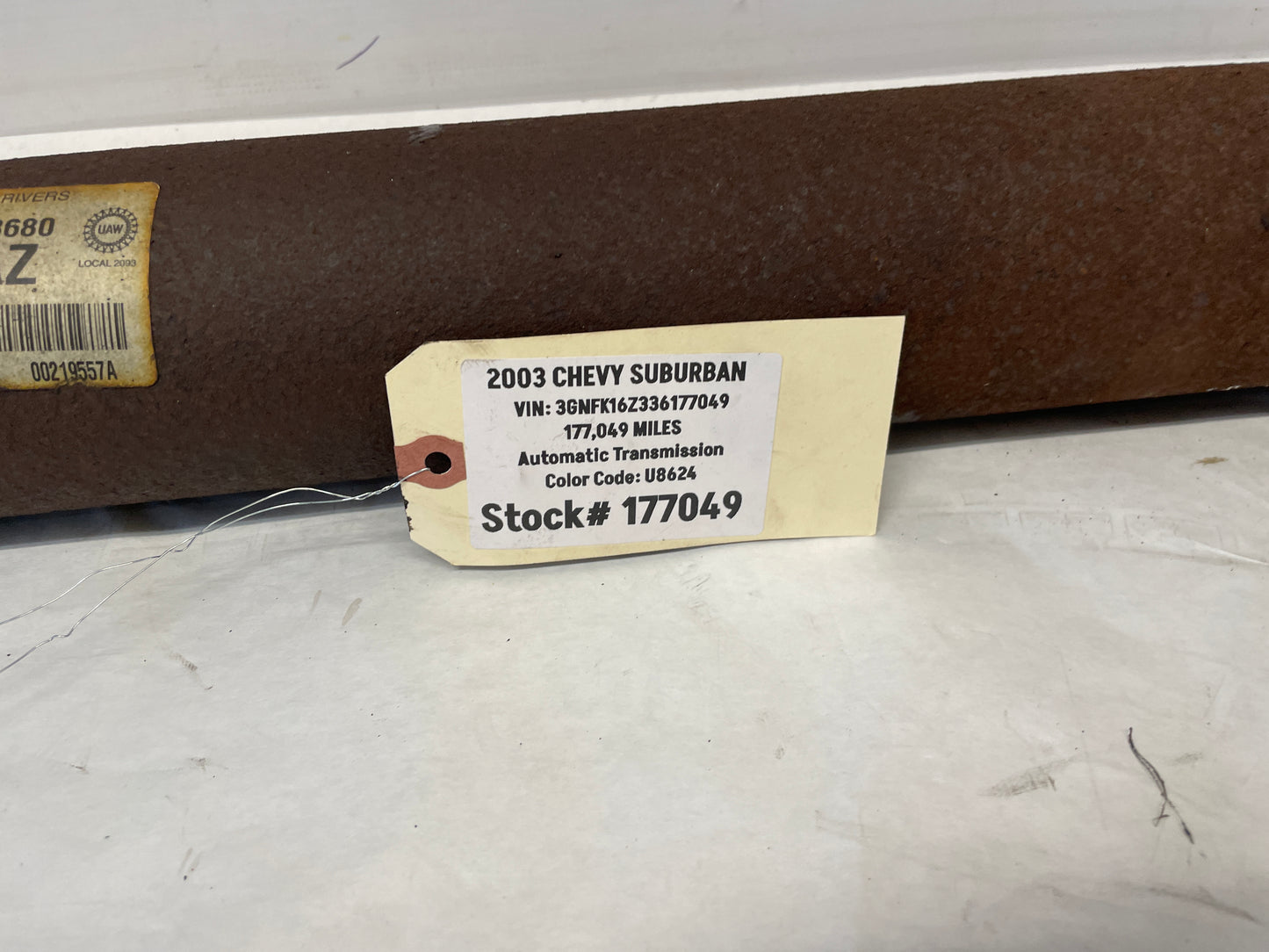 2003 Chevy Suburban Driveshaft Drive Shaft OEM - Day's Parts Yard