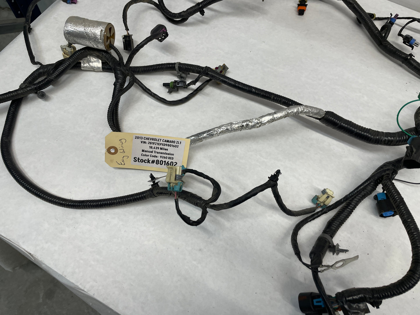 2013 Chevy Camaro ZL1 Engine Motor Transmission Wiring Wire Harness OEM - Day's Parts Yard