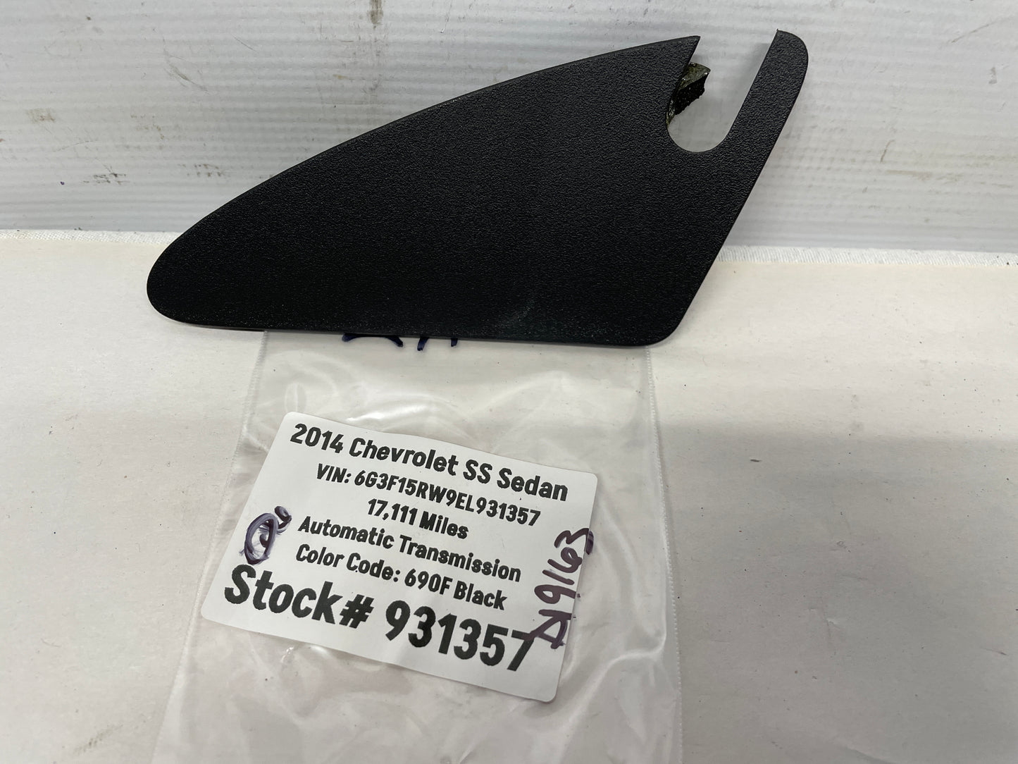 2014 Chevy SS Sedan LH Driver Interior Mirror Cover Trim OEM - Day's Parts Yard