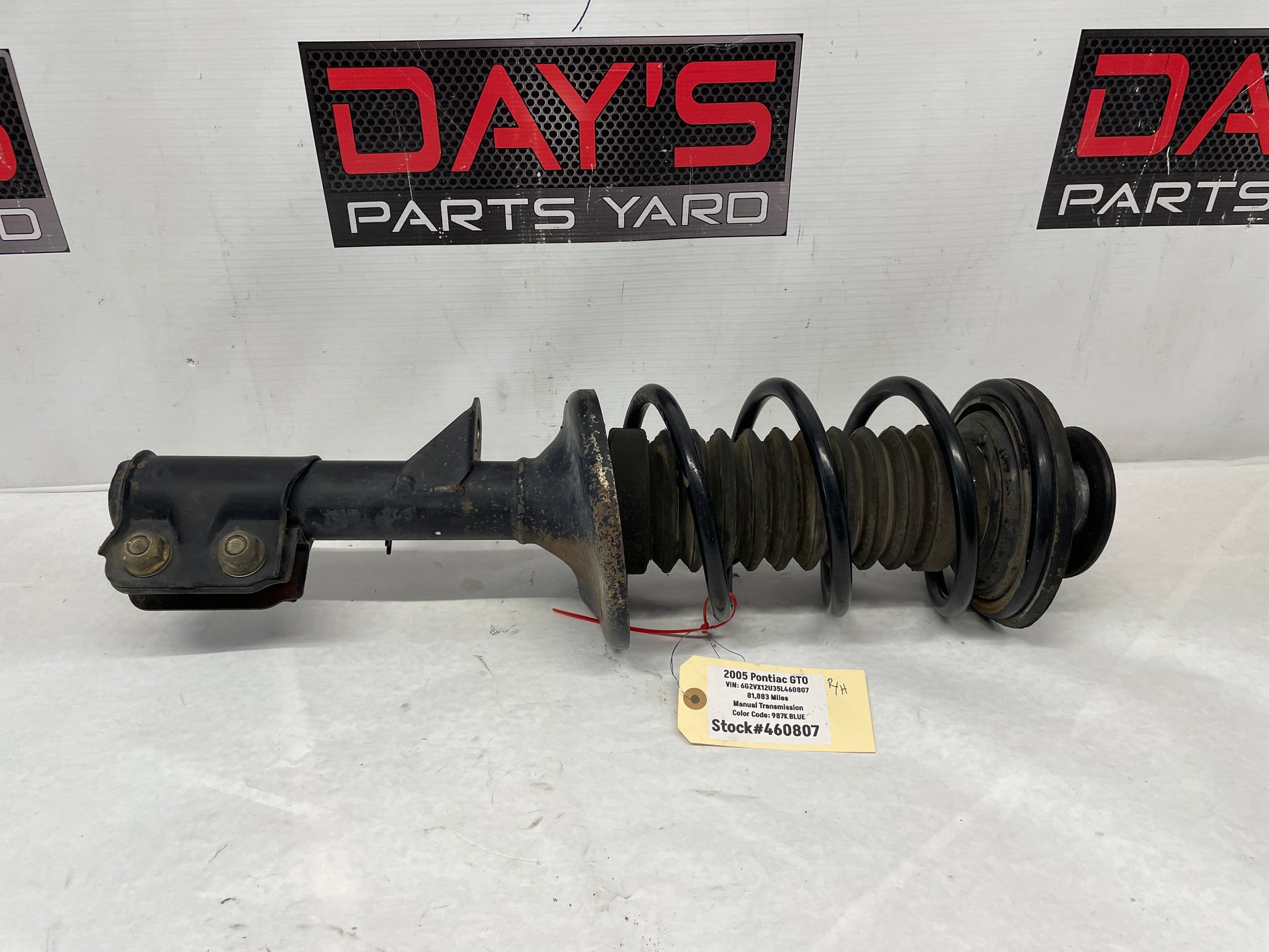 2005 Pontiac GTO RH Passenger Front Suspension Strut Assembly OEM - Day's Parts Yard