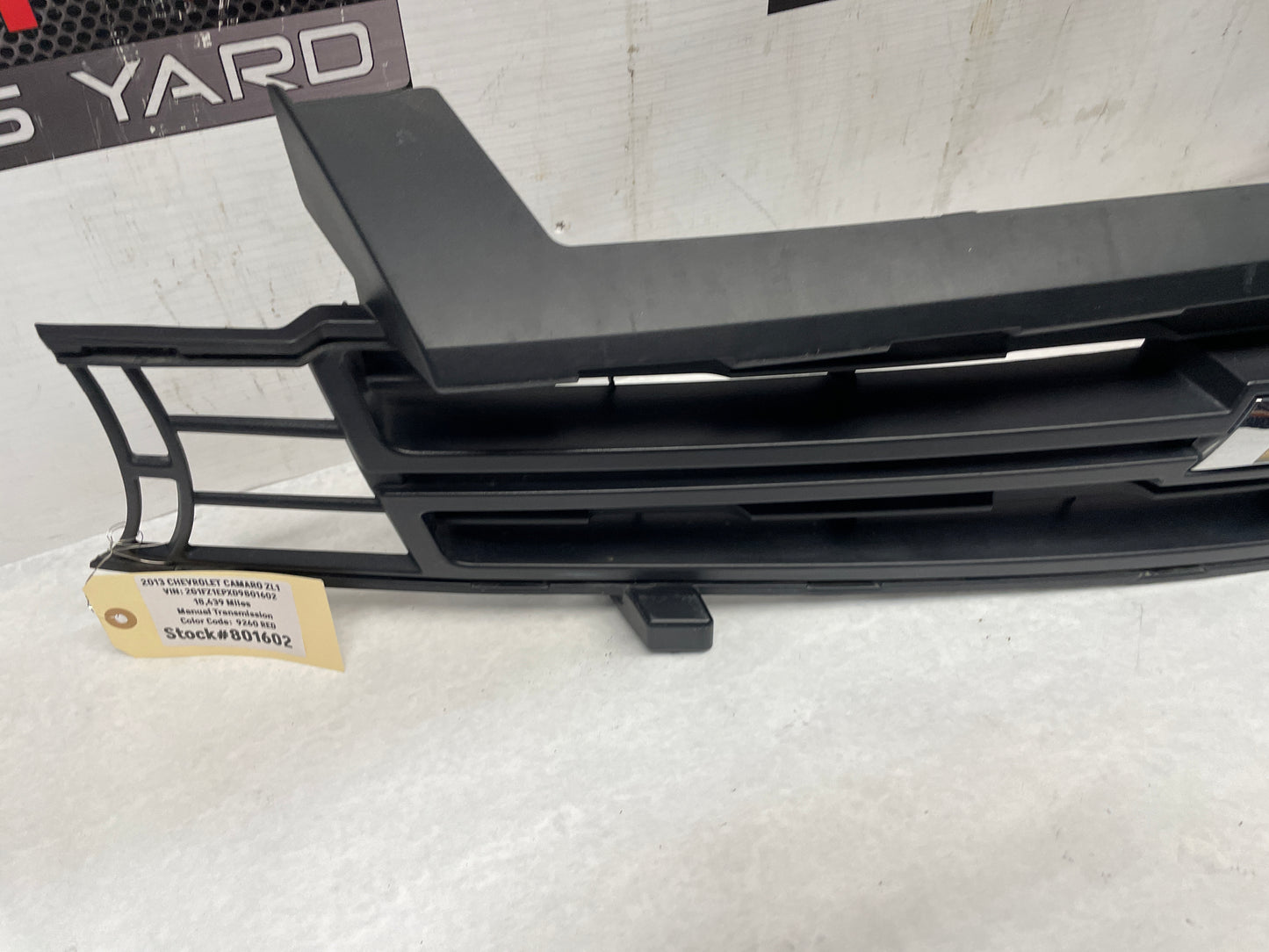2013 Chevy Camaro ZL1 Front Bumper Fascia Upper Plastic Grille OEM - Day's Parts Yard