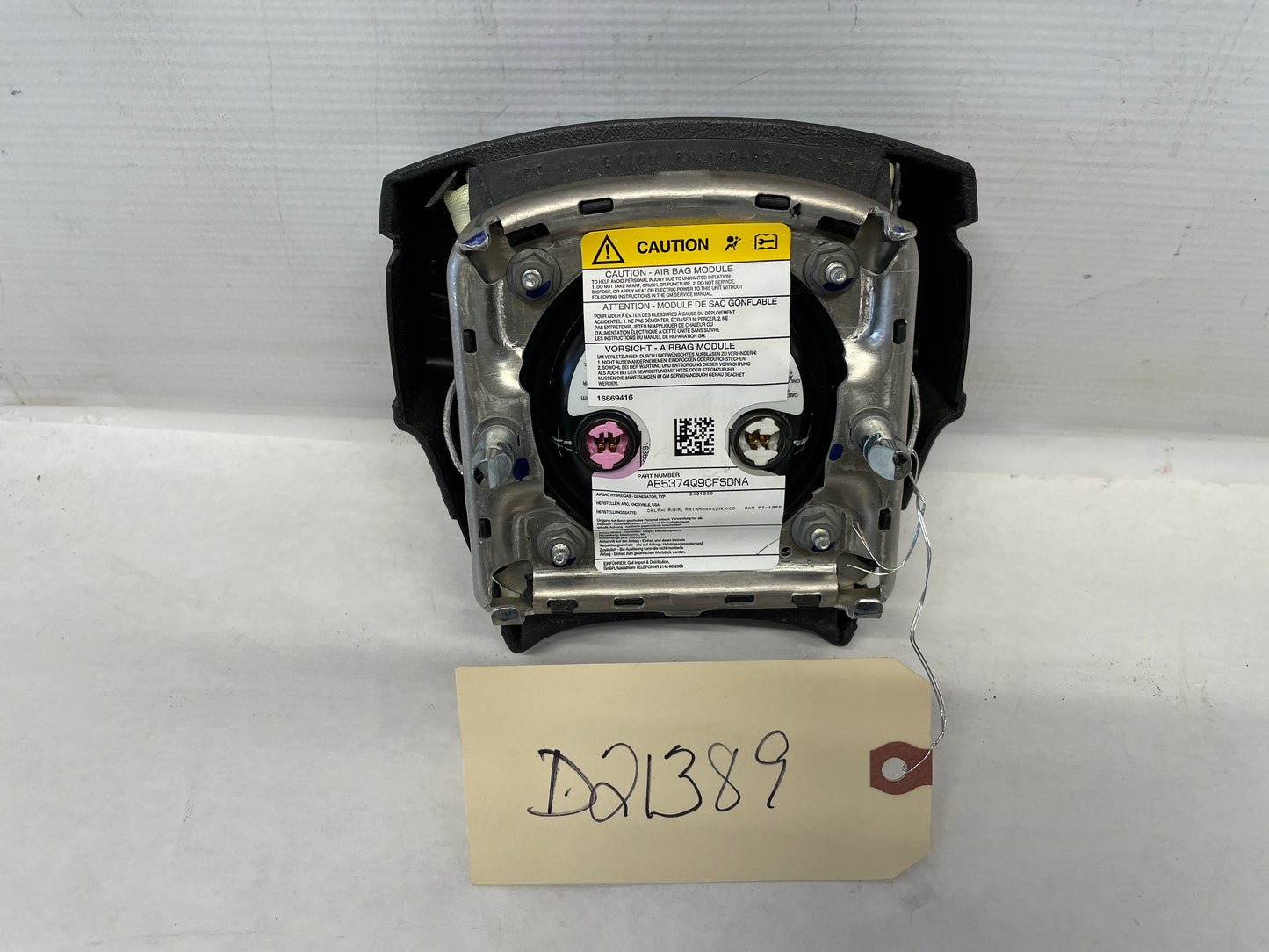 2003 Chevy Suburban Steering Wheel Air Bag Airbag OEM - Day's Parts Yard