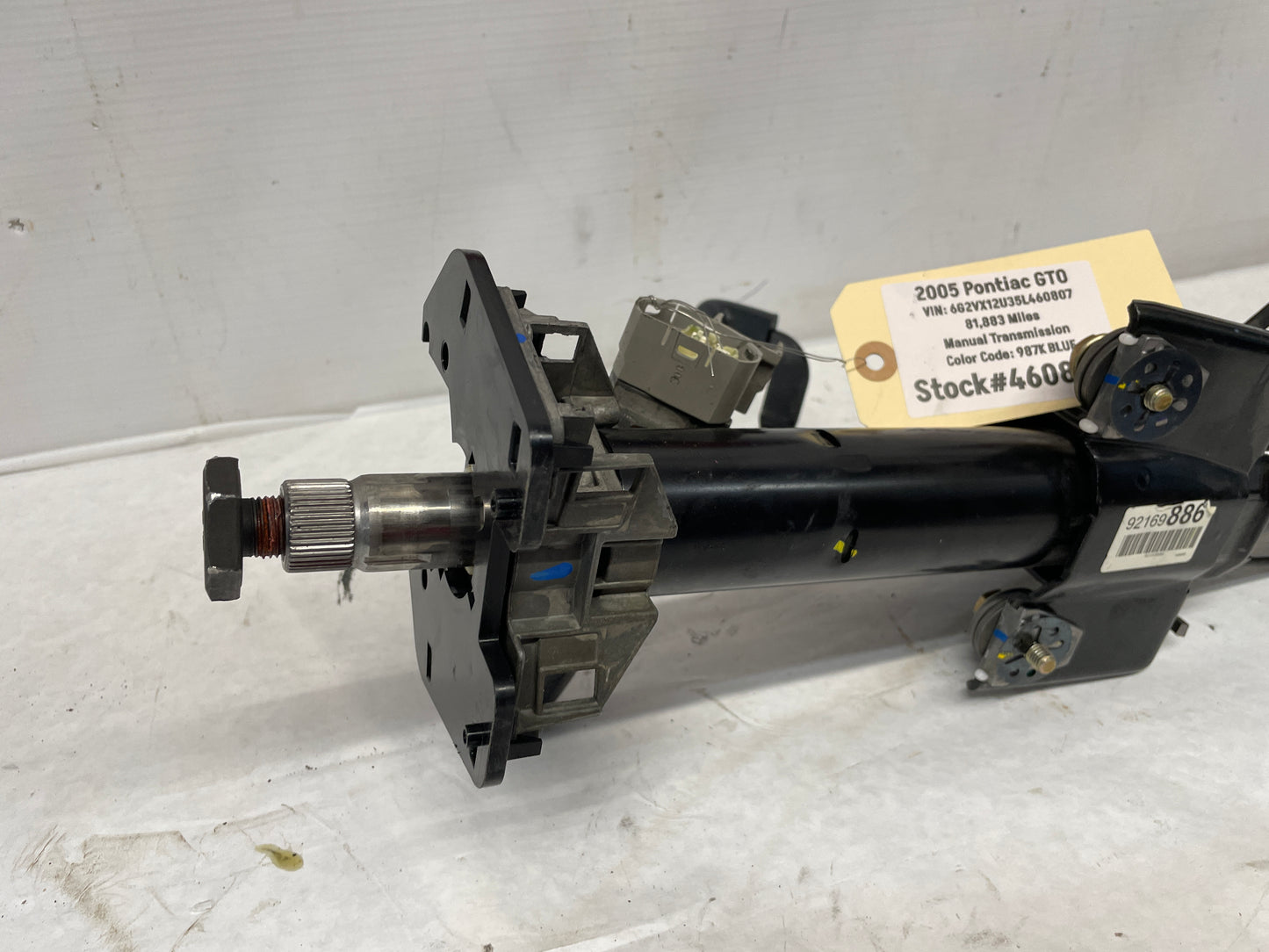 2005 Pontiac GTO Steering Column w/ Key OEM - Day's Parts Yard
