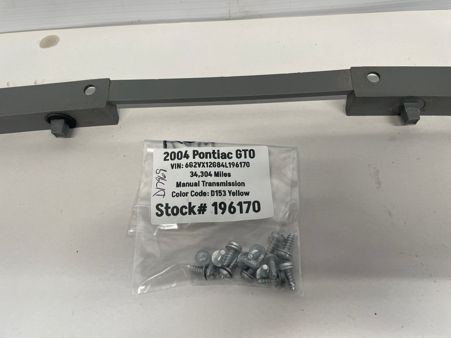 2004 Pontiac GTO Rear Bumper Bracket Guide Set OEM - Day's Parts Yard