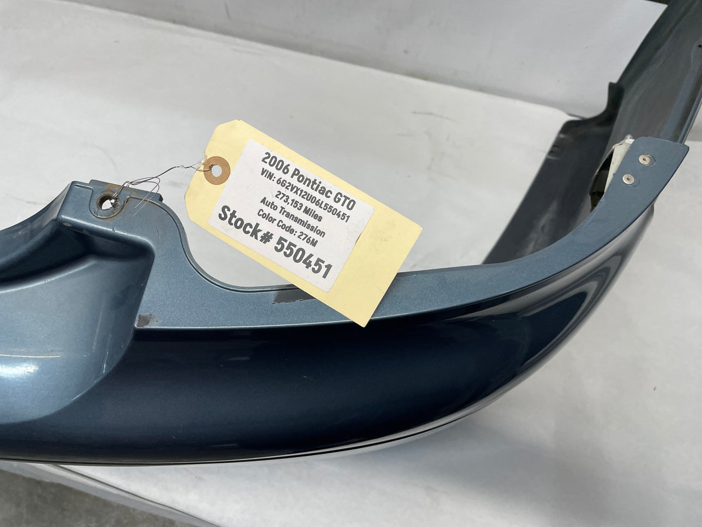 2006 Pontiac GTO Complete Rear Bumper Cover w/ Insert Valance Panel OEM - Day's Parts Yard