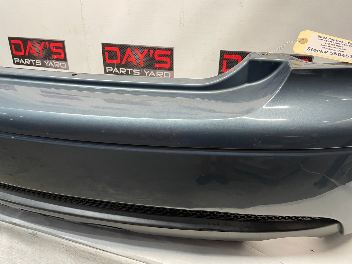 2006 Pontiac GTO Complete Rear Bumper Cover w/ Insert Valance Panel OEM - Day's Parts Yard