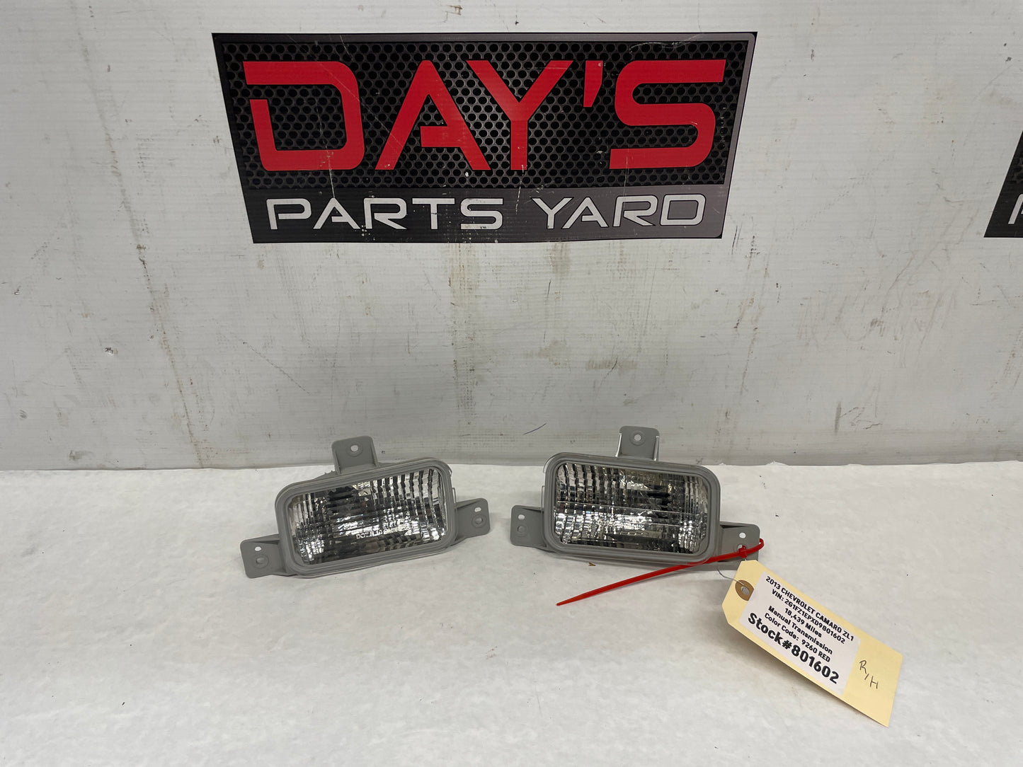 2013 Chevy Camaro ZL1 RH & LH Reverse Back Up Light Lamp OEM - Day's Parts Yard