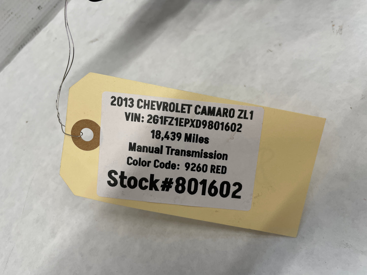2013 Chevy Camaro ZL1 Starter/Theft Lock Modular and Key OEM - Day's Parts Yard