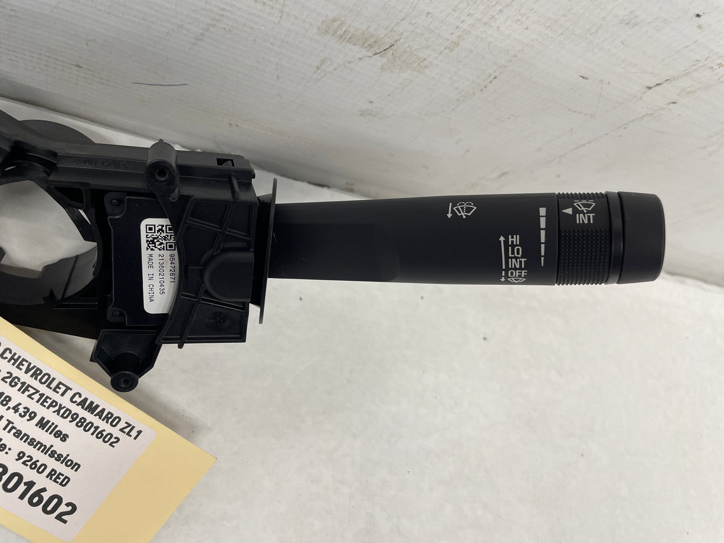 2013 Chevy Camaro ZL1 Windshield Wiper & Blinker Control Switch OEM - Day's Parts Yard