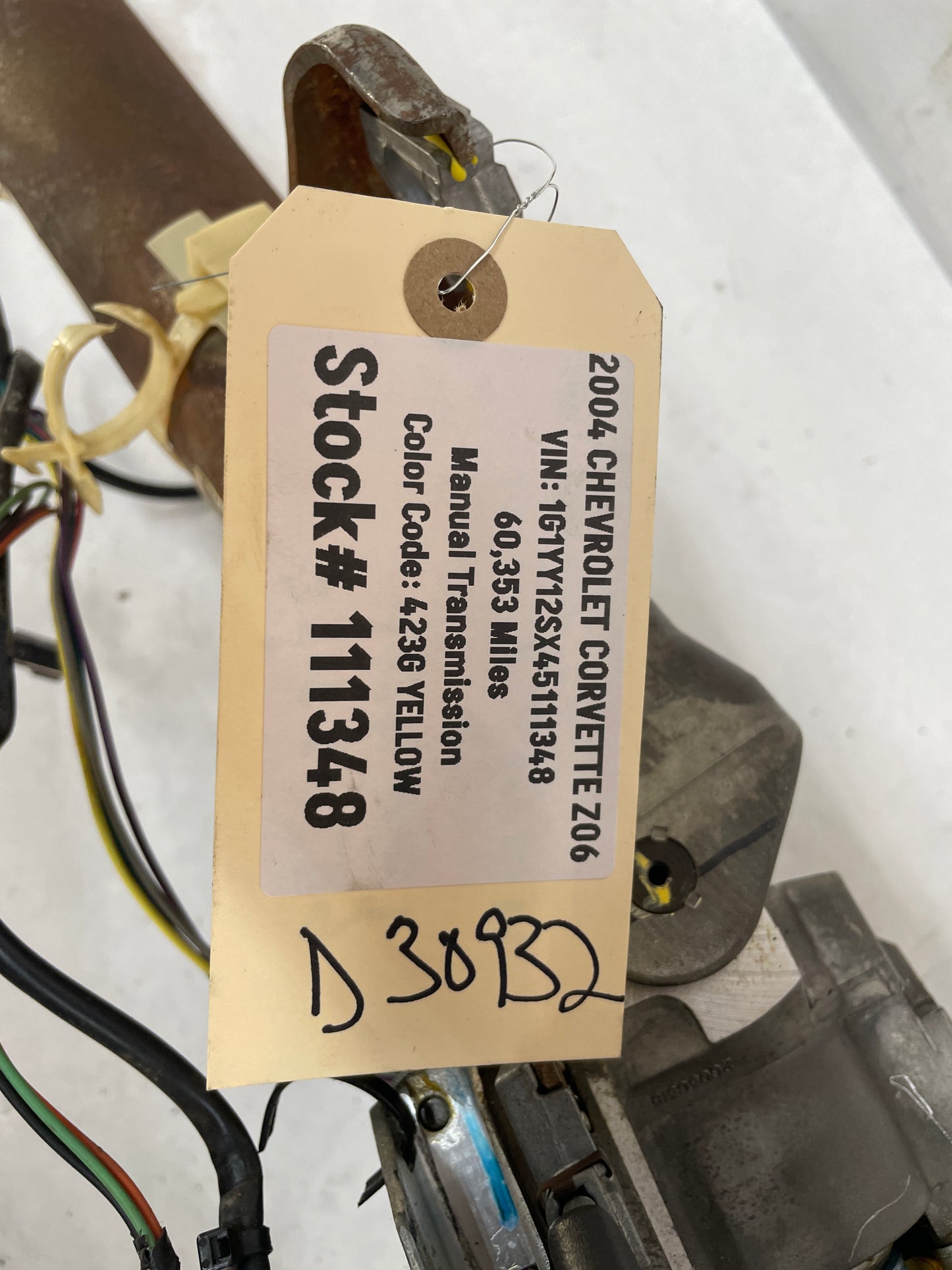 2004 Chevy C5 Corvette Z06 Complete Steering Column w/ Air Bag OEM - Day's Parts Yard