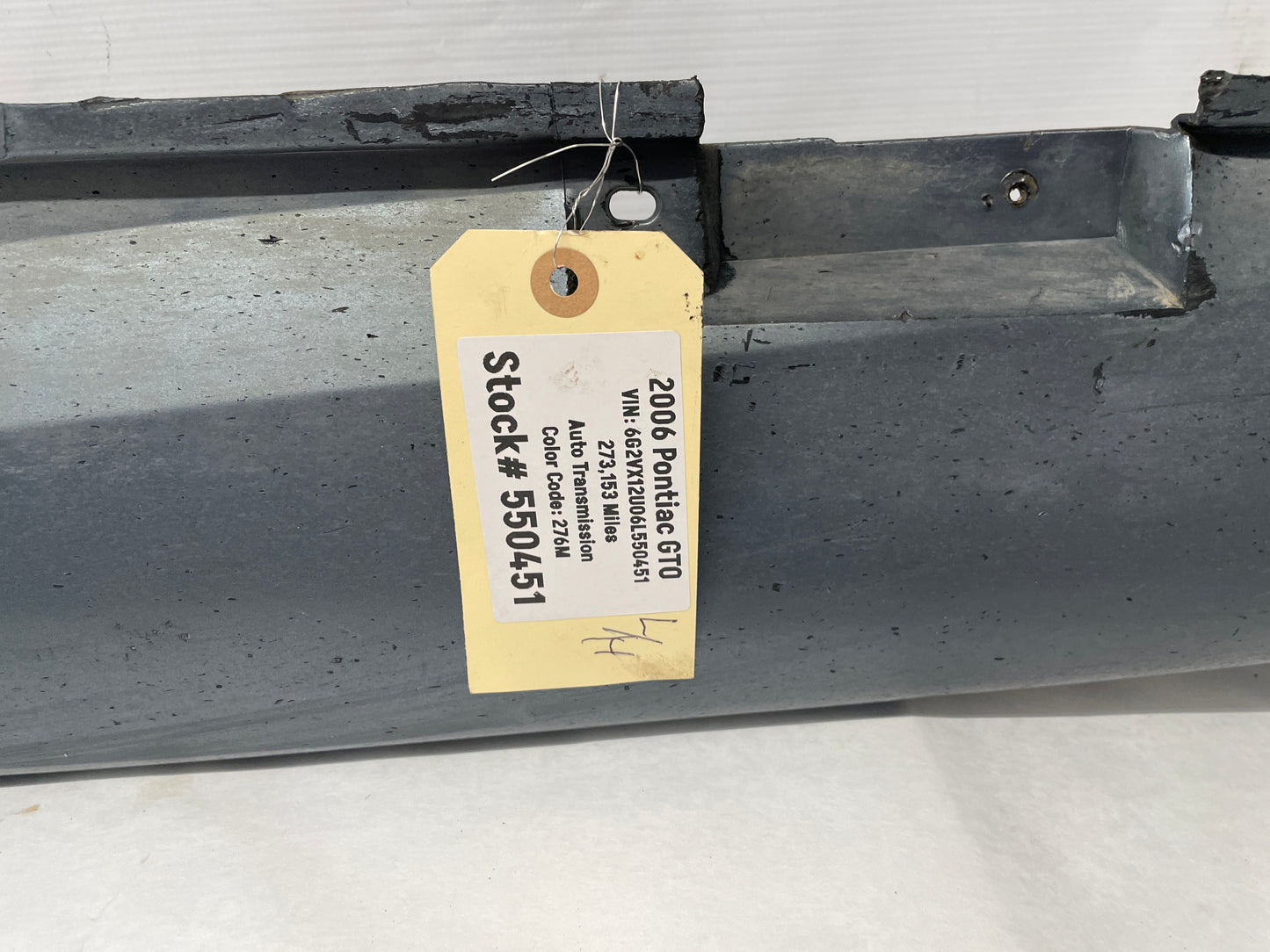 2006 Pontiac GTO LH Driver Rocker Molding Side Skirt Trim Panel OEM - Day's Parts Yard