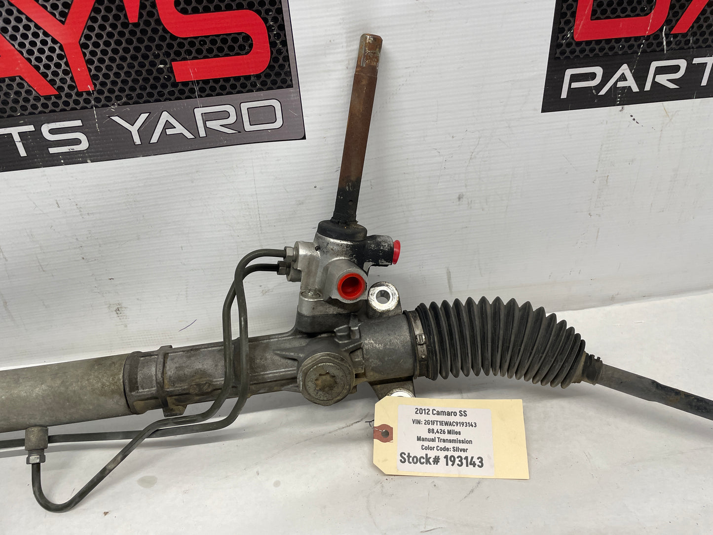 2012 Chevy Camaro SS Power Steering Rack and Pinion Gear Assembly OEM - Day's Parts Yard