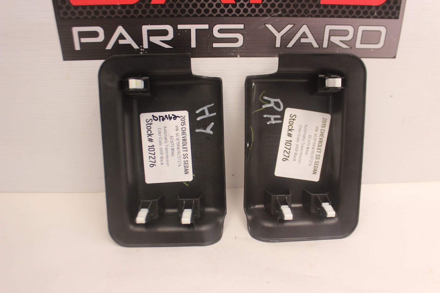 2015 Chevy SS Sedan RH & LH Seat Plug Connector Wire Covers OEM - Day's Parts Yard