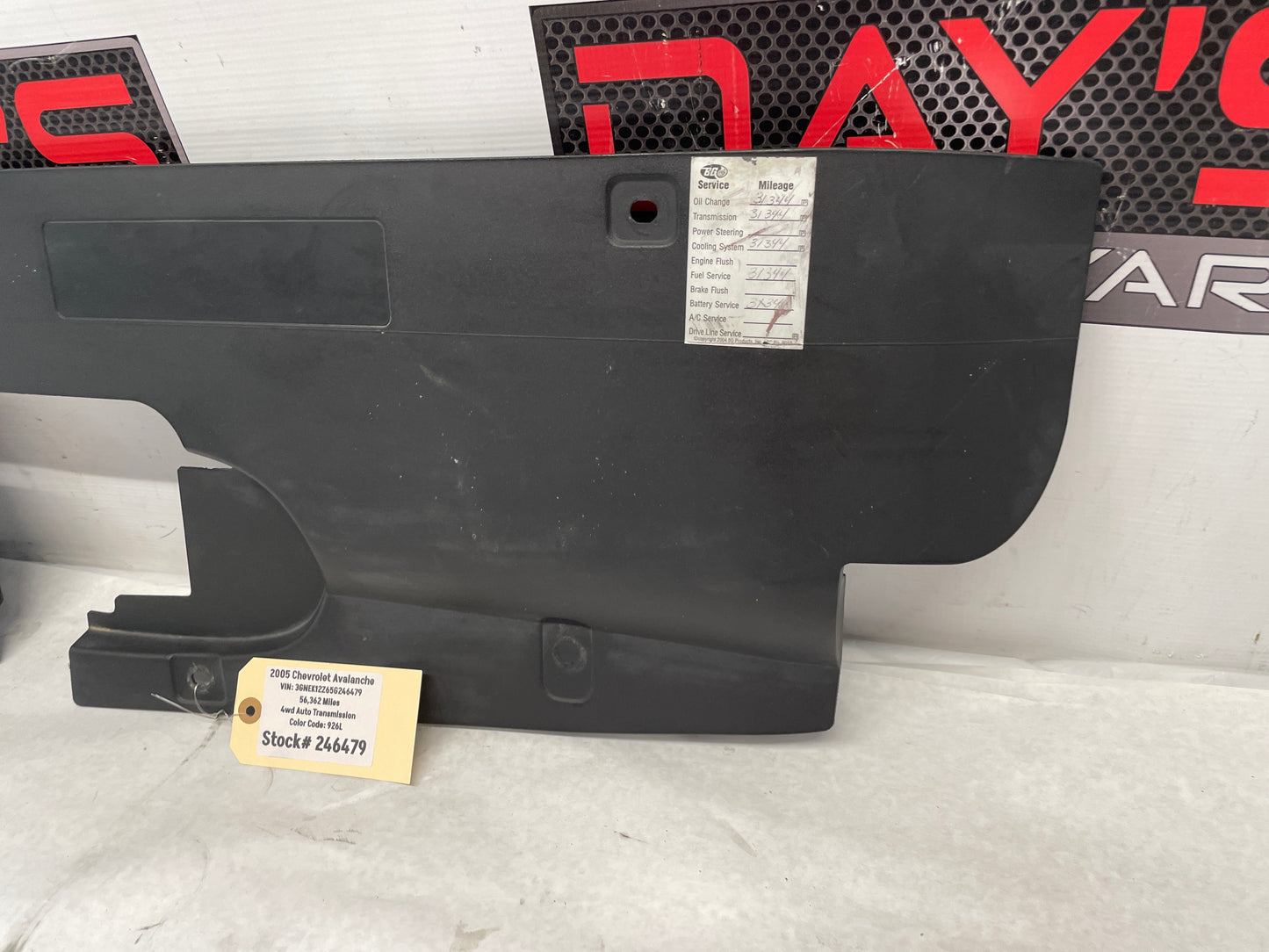 2005 Chevy Avalanche Radiator Upper Air Baffle Cover OEM - Day's Parts Yard