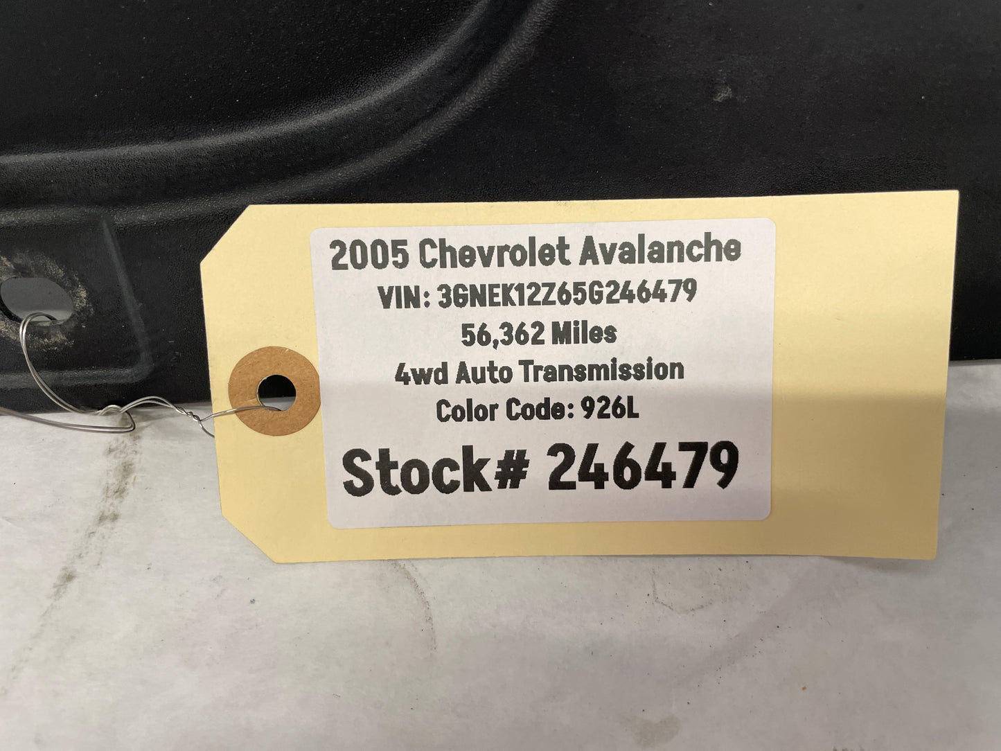2005 Chevy Avalanche Radiator Upper Air Baffle Cover OEM - Day's Parts Yard